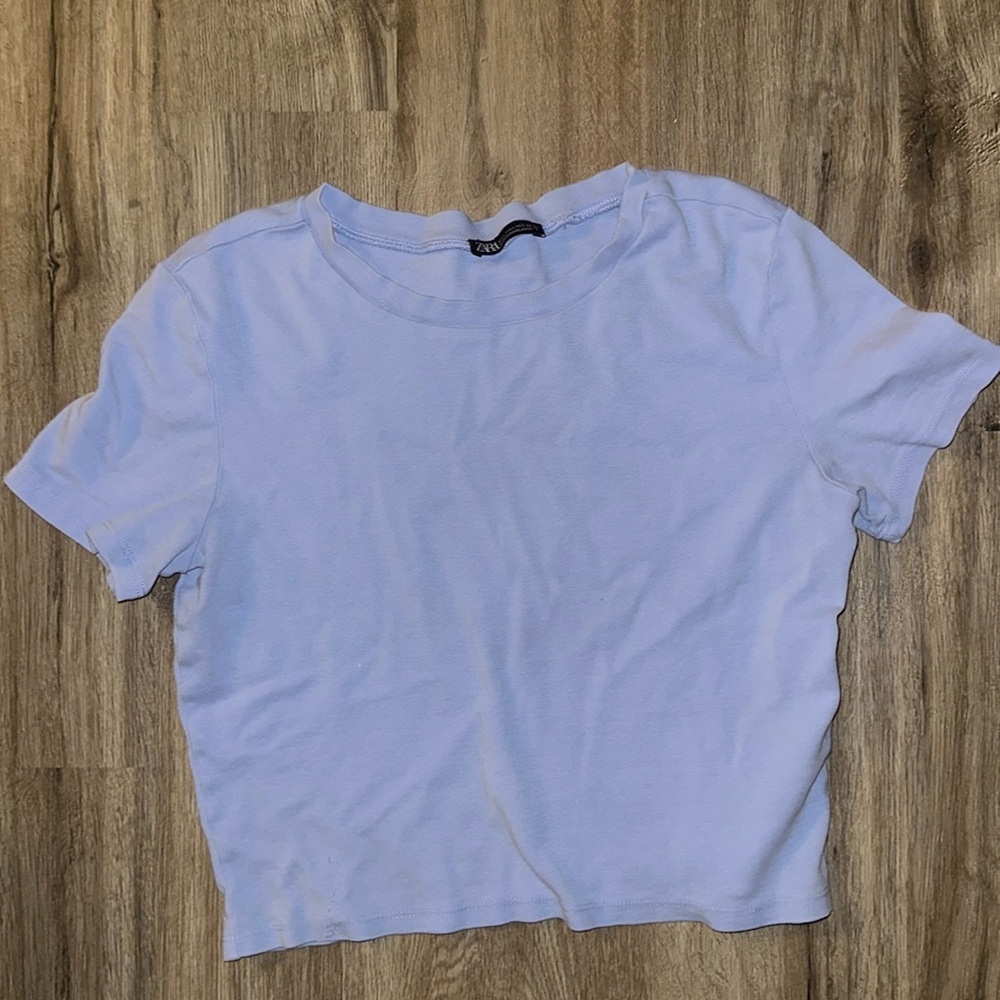 set of 3 Zara tees - crop top size large